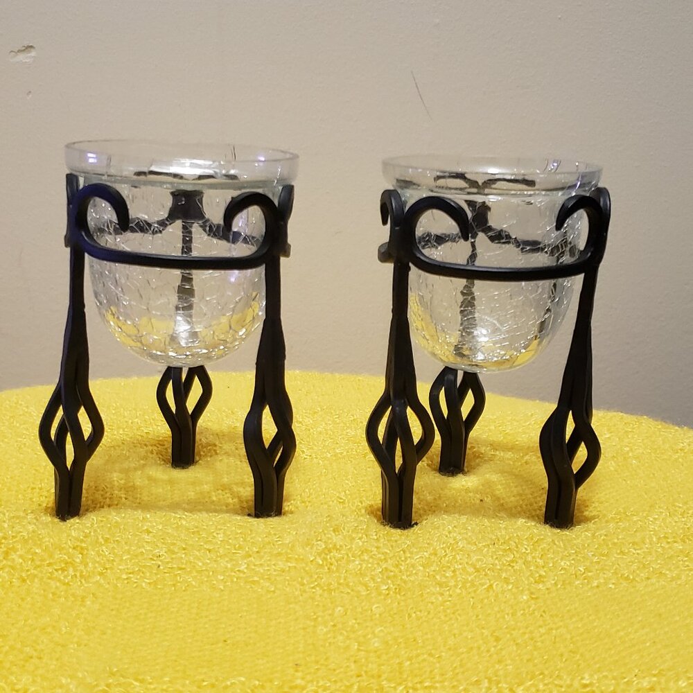 A Pair Of Tea Light Candleholders